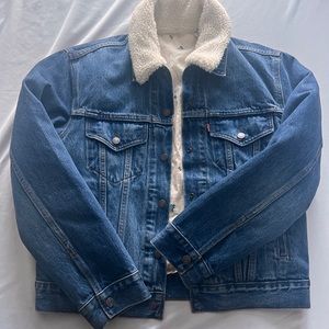 Levi’s Denim Sherpa Quilt Jacket